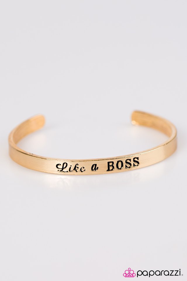 Paparazzi ♥ Boss Behavior - Gold ♥ Bracelet