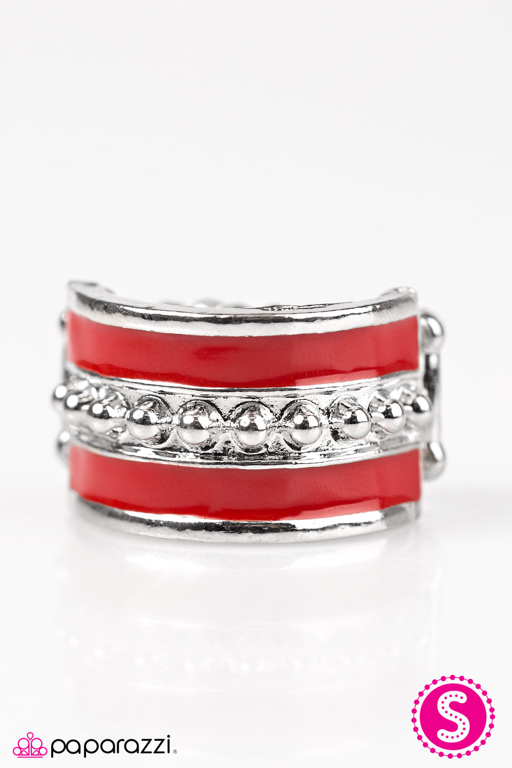 Paparazzi ♥ Castaway Cay - Red ♥  Ring