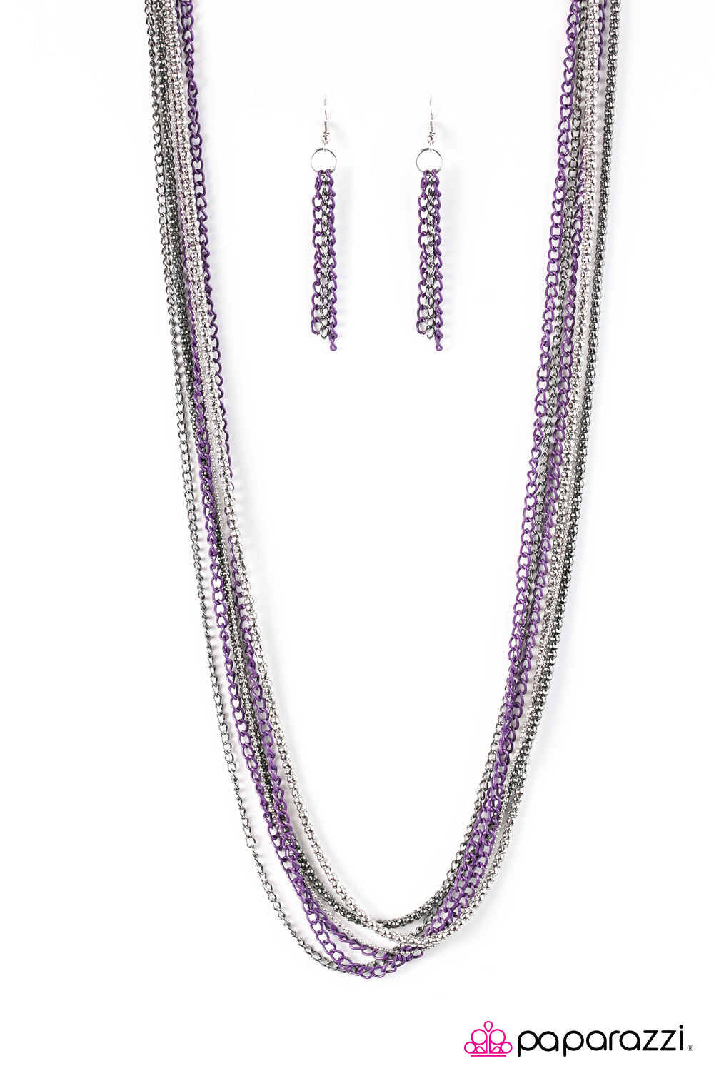 Paparazzi ♥ Colorful Calamity - Purple ♥  Necklace