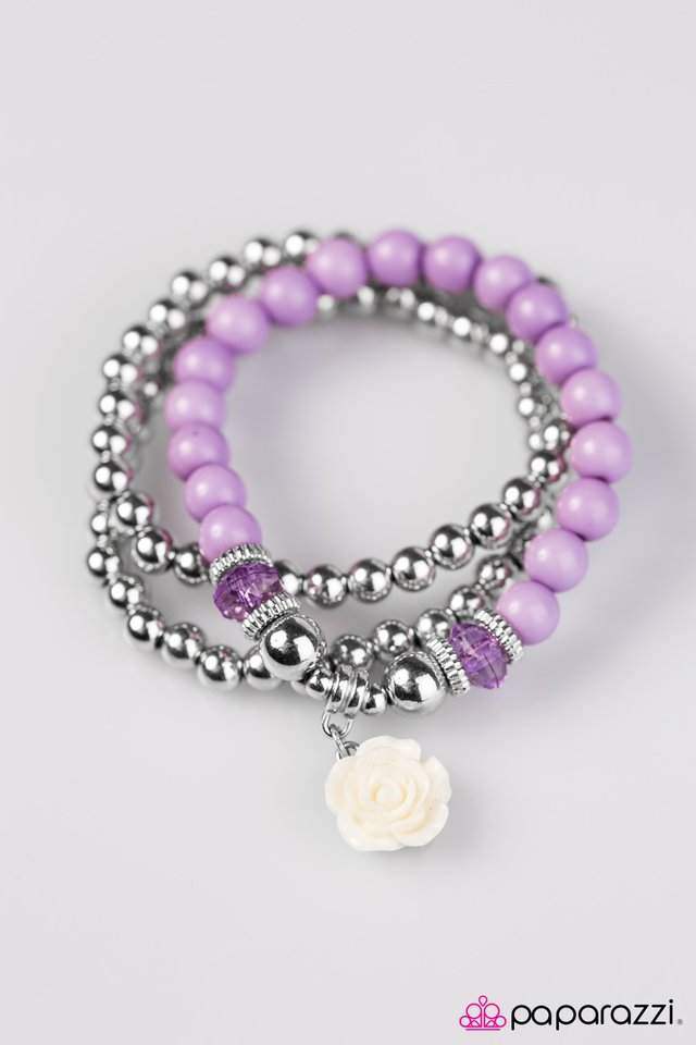 Paparazzi ♥ Valley Of Flowers - Purple ♥ Bracelet