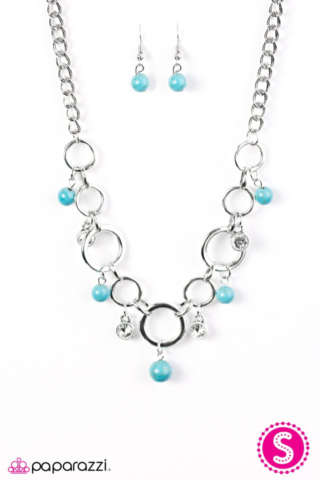 Paparazzi ♥ River Cache - Blue ♥ Necklace