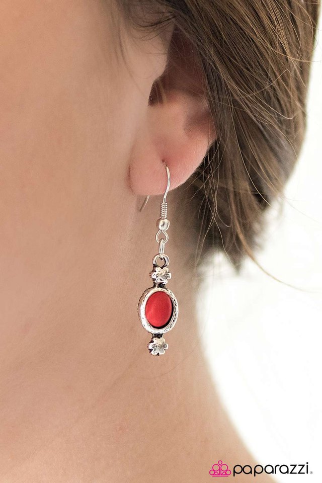 Paparazzi ♥ Paradise Princess - Red ♥ Necklace