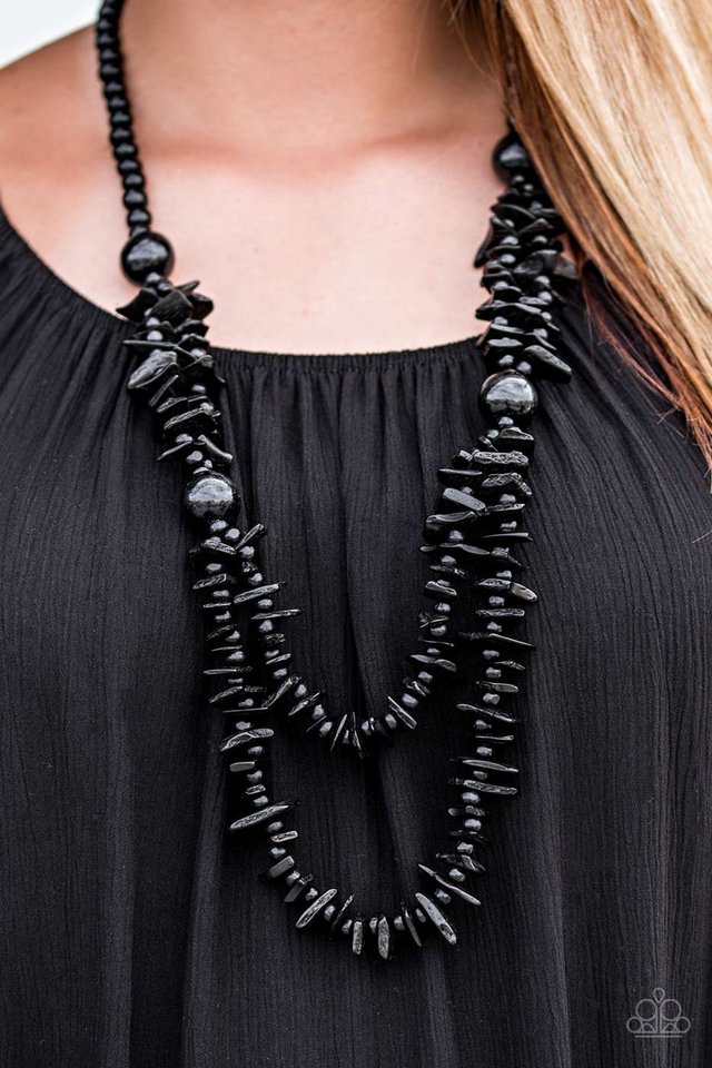 Paparazzi ♥ Hey BAY BAY - Black ♥ Necklace