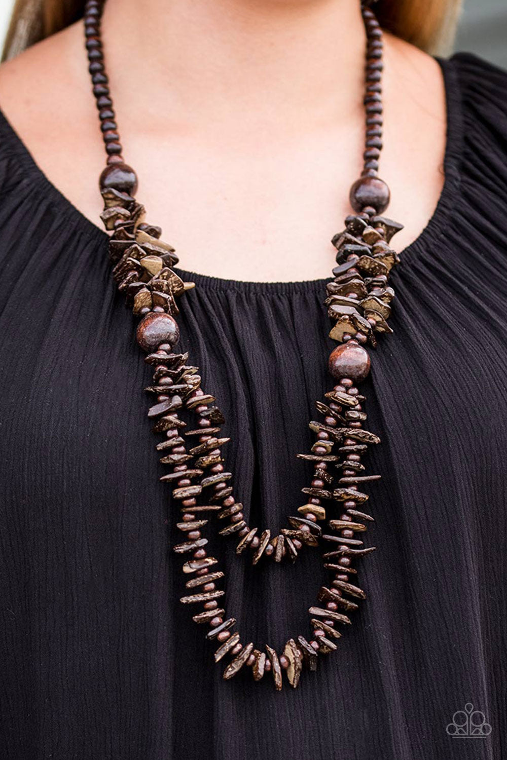Paparazzi ♥ Hey BAY BAY - Brown ♥  Necklace