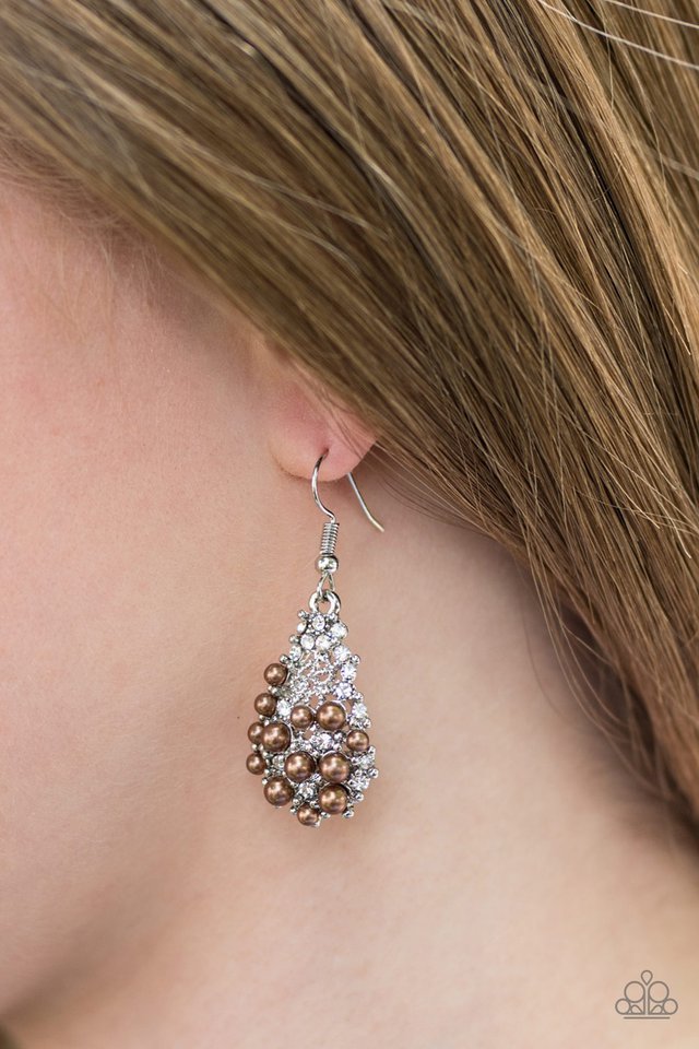 Paparazzi ♥ Coastal Cache - Brown ♥ Earrings