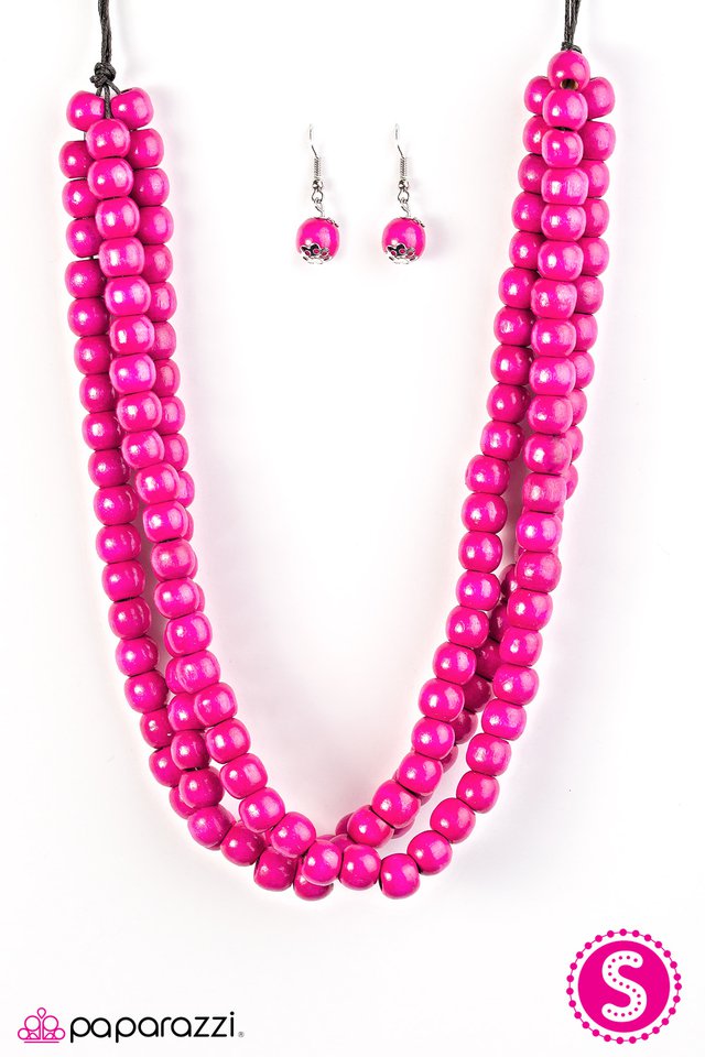 Paparazzi ♥ Summer Mai Tai - Pink ♥ Necklace
