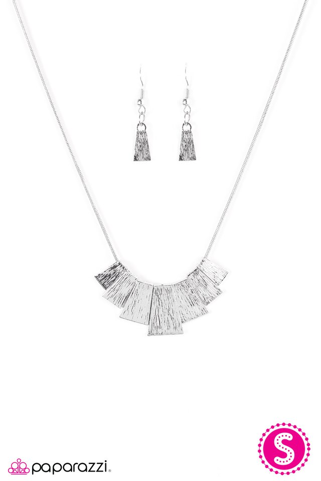 Paparazzi ♥ I Think I CLAN - Silver ♥ Necklace