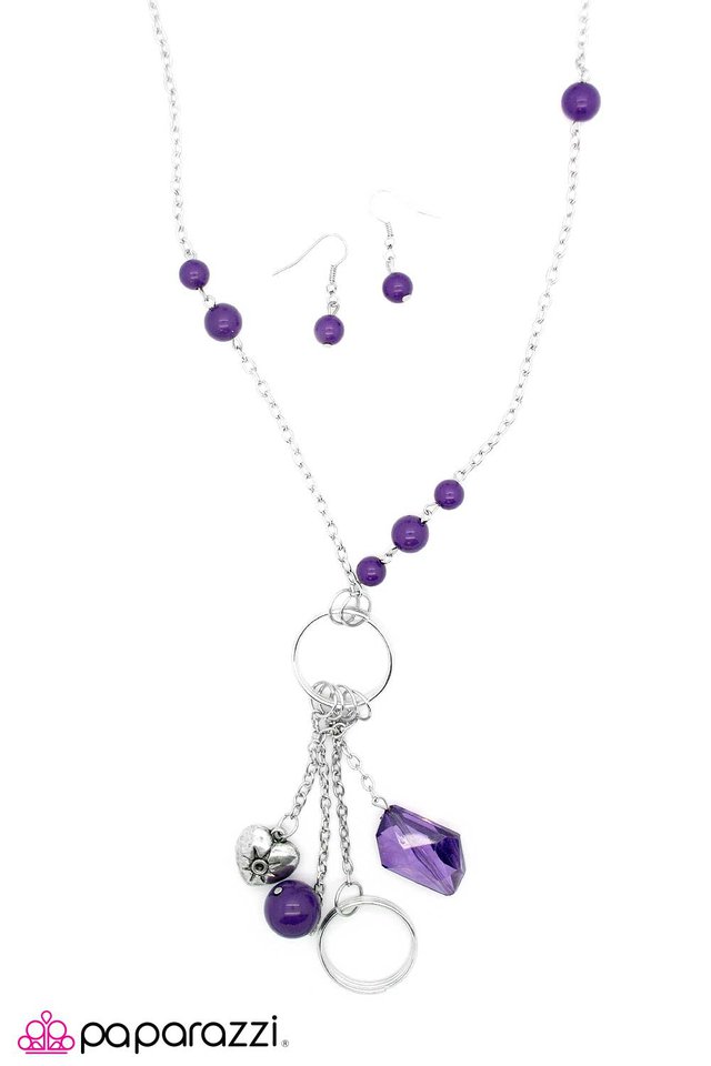 Paparazzi ♥ Worked Like a Charm - Purple ♥ Necklace