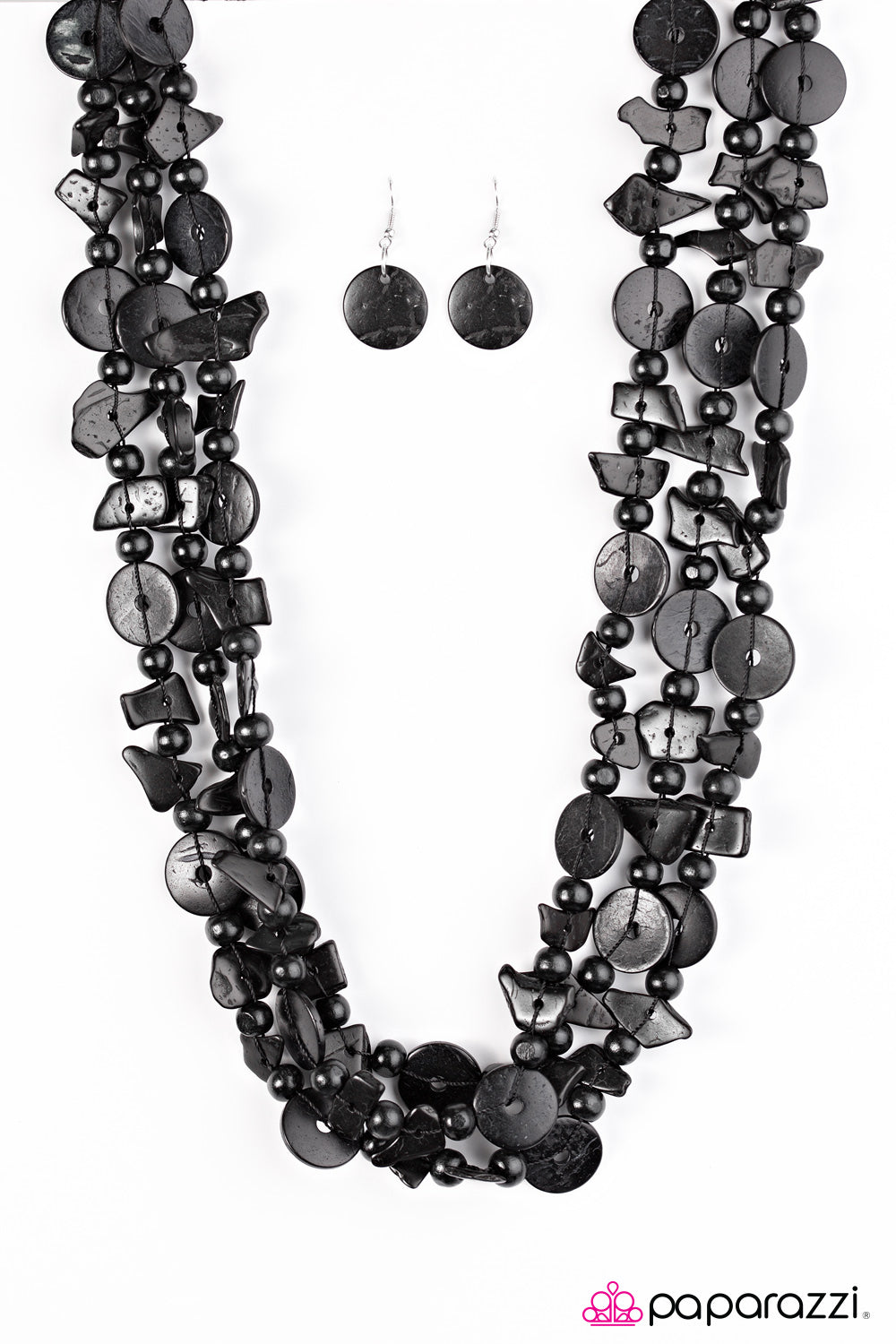 Paparazzi ♥ Living The Tropical Life - Black ♥  Necklace