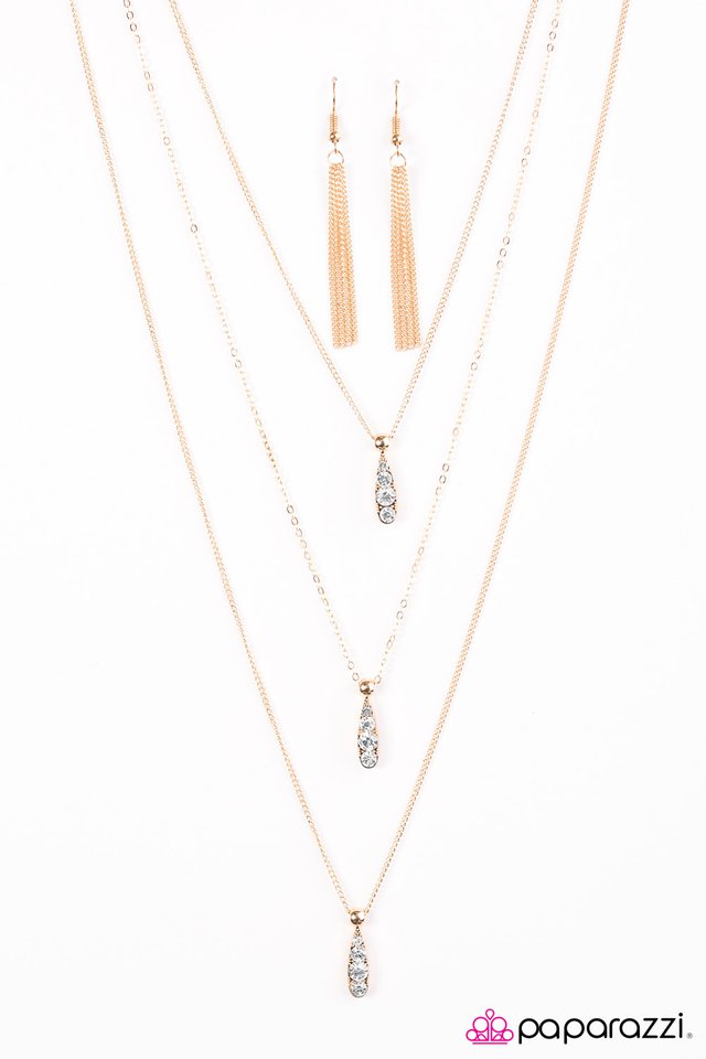 Paparazzi ♥ You Gotta Climb - Gold ♥ Necklace