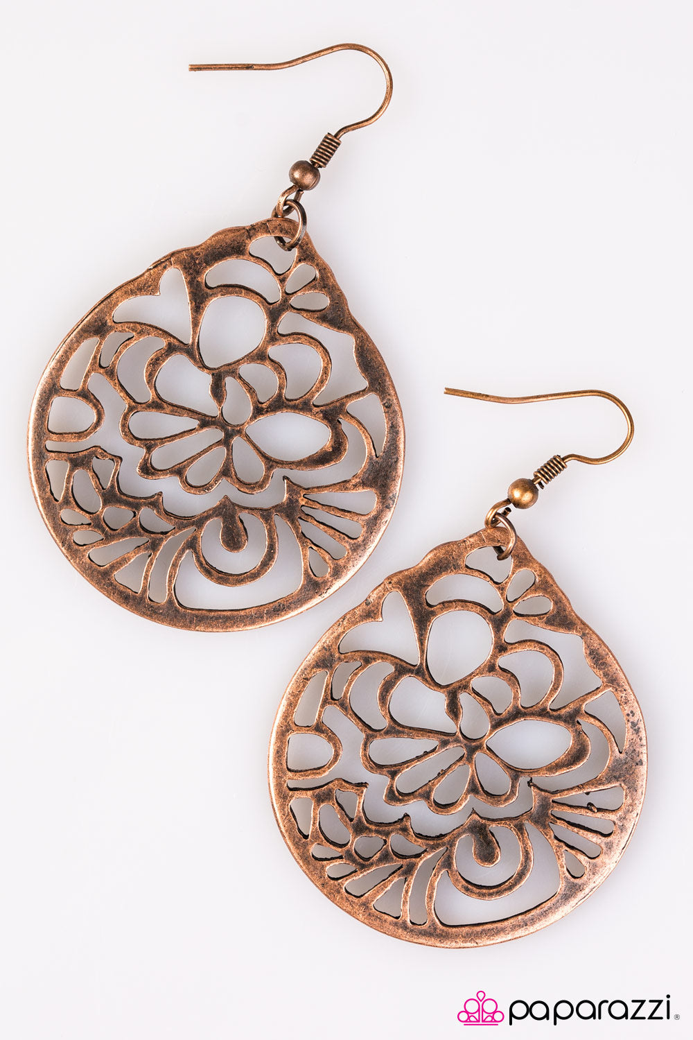 Paparazzi ♥ Guam Gardens - Copper ♥  Earrings