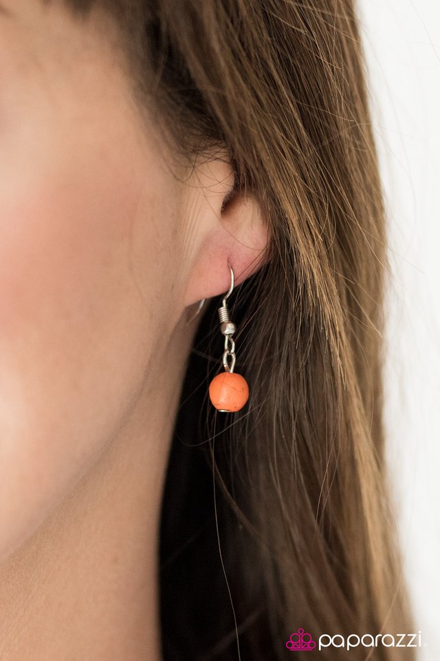 Paparazzi ♥ Sandstone Sunsets - Orange ♥ Necklace