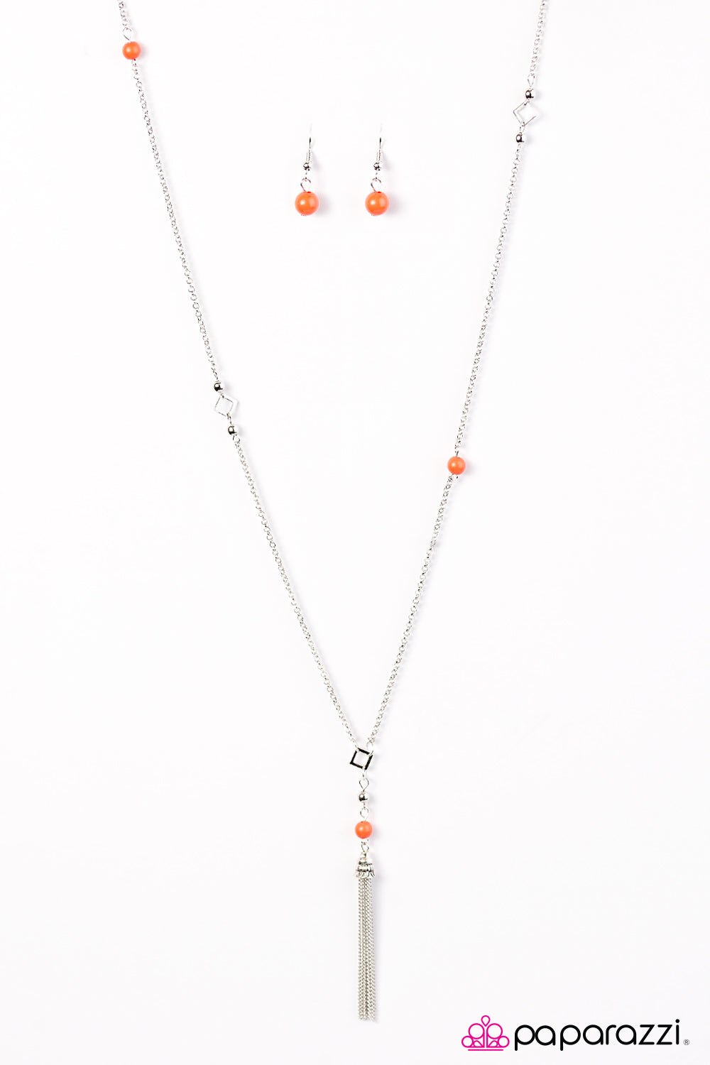 Paparazzi ♥ Roam On - Orange ♥  Necklace