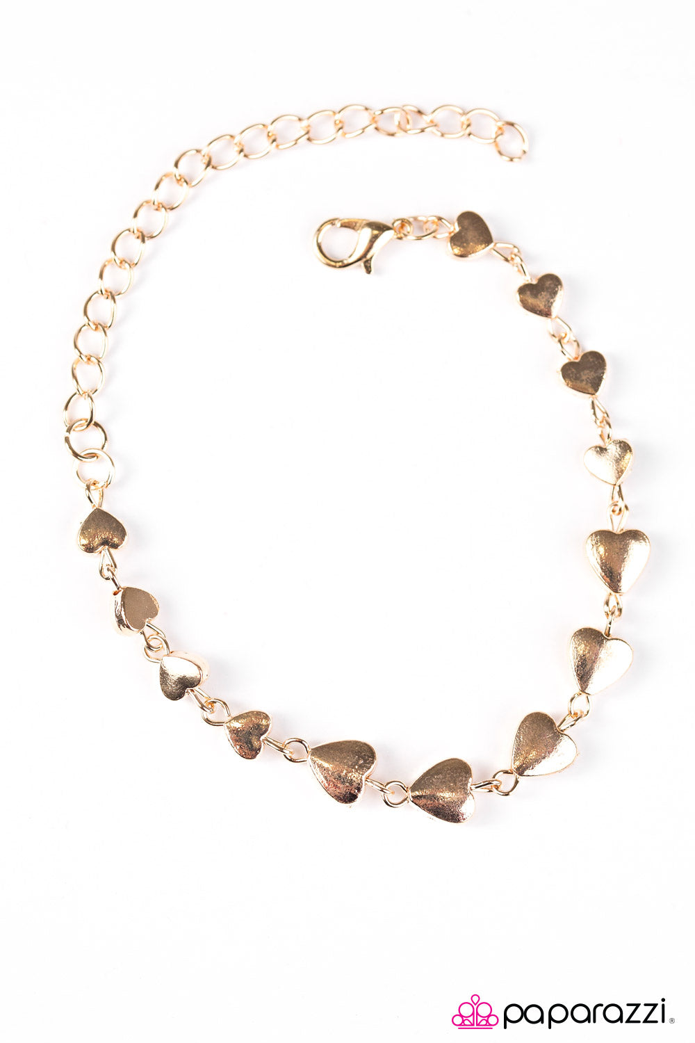 Paparazzi ♥ Turn Up The HEARTBEAT - Gold ♥  Bracelet