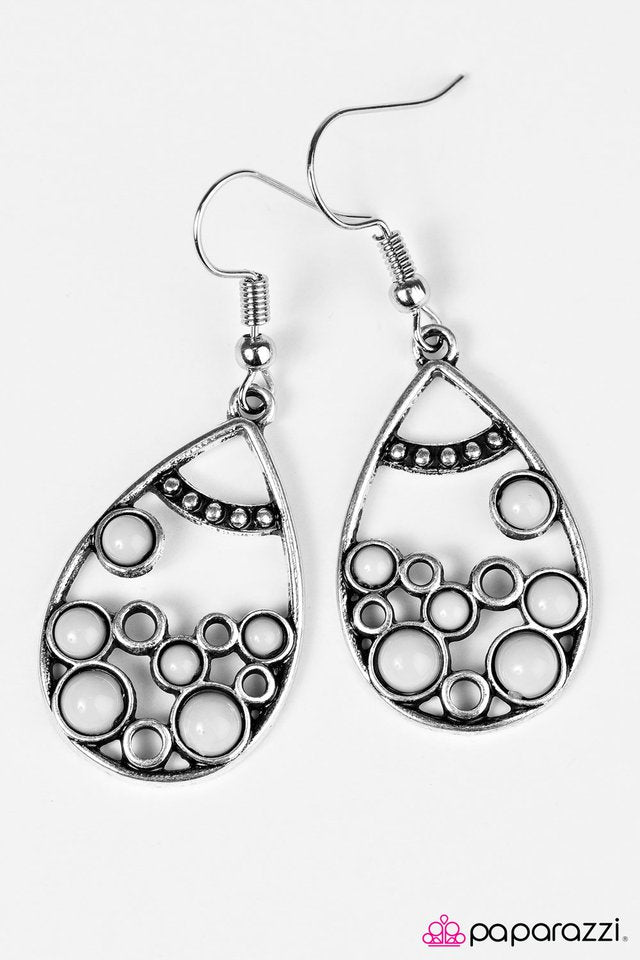 Paparazzi ♥ Lost At Sea - Silver ♥ Earrings