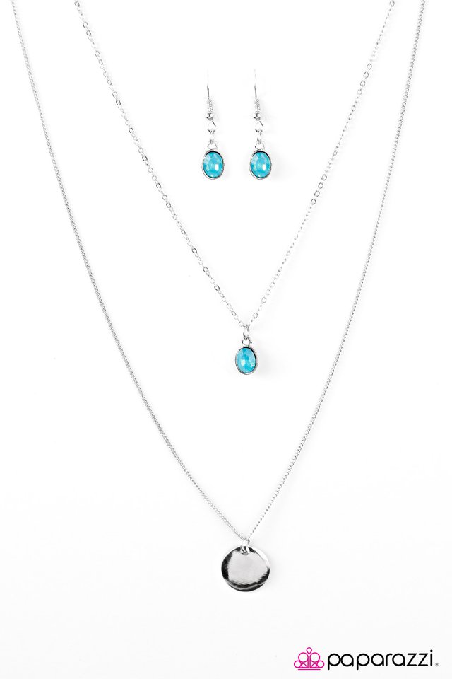 Paparazzi ♥ Precious Gem - Blue ♥ Necklace