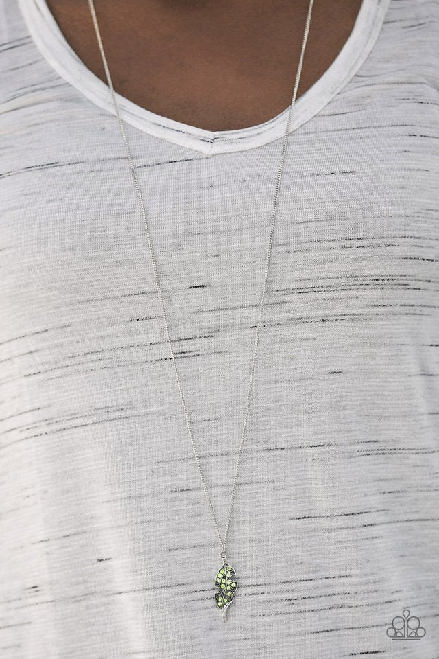 Paparazzi ♥ Frozen In Fall - Green ♥ Necklace