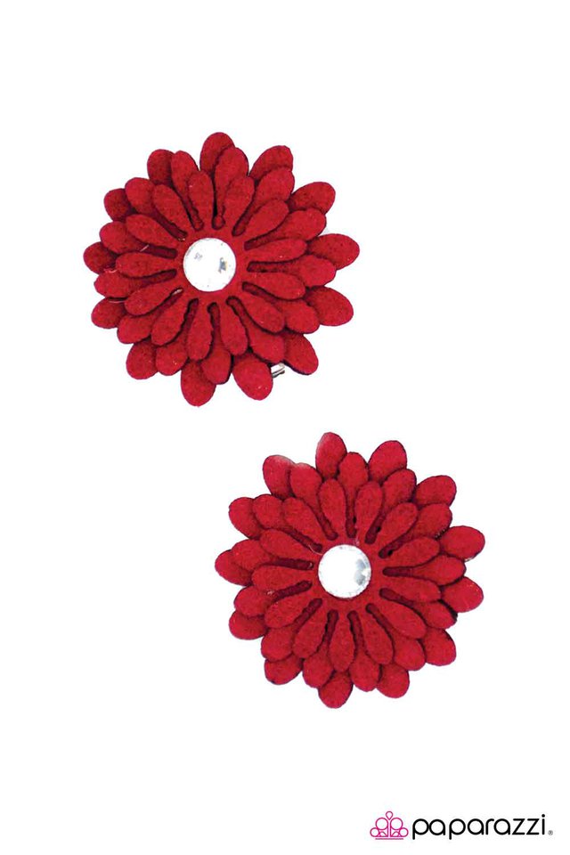 Paparazzi ♥ This Little Piggy - Red ♥ Hair Clip