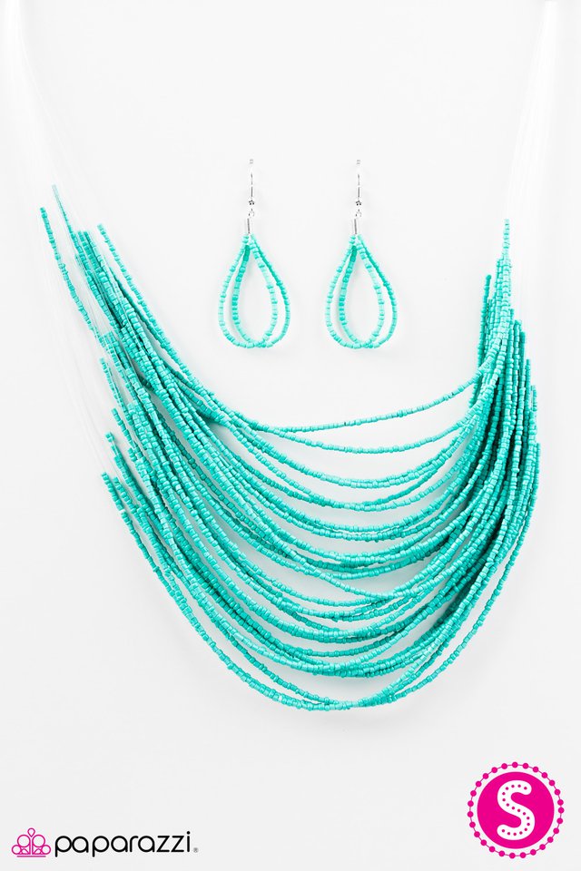 Paparazzi ♥ Rainforest Radiance - Blue ♥ Necklace