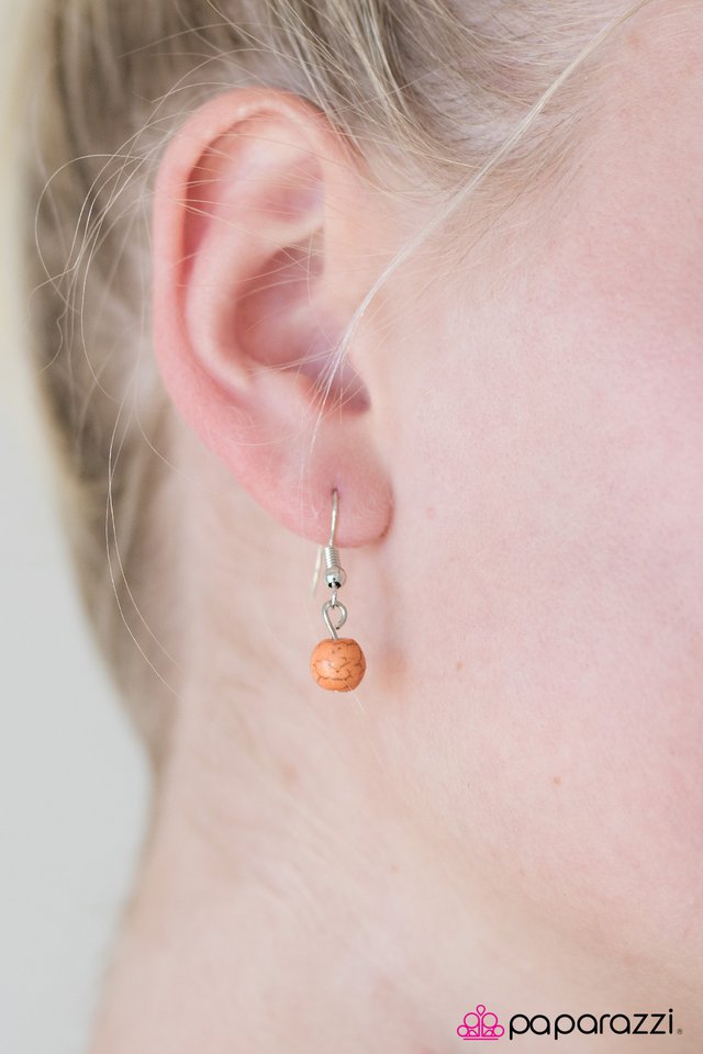 Paparazzi ♥ I Know It ZEN I See It - Orange ♥ Necklace