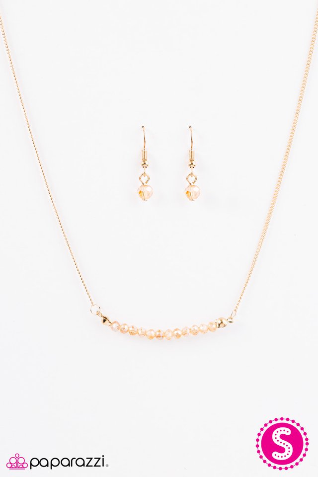 Paparazzi ♥ Shine Like Stars - Gold ♥ Necklace