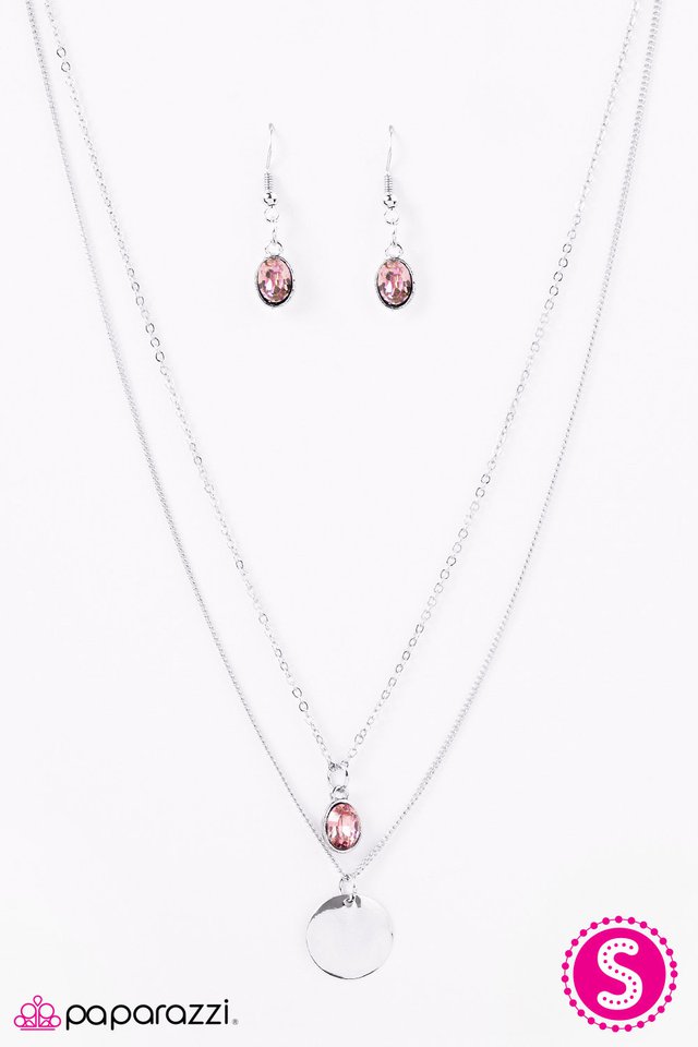 Paparazzi ♥ Precious Gem - Pink ♥ Necklace