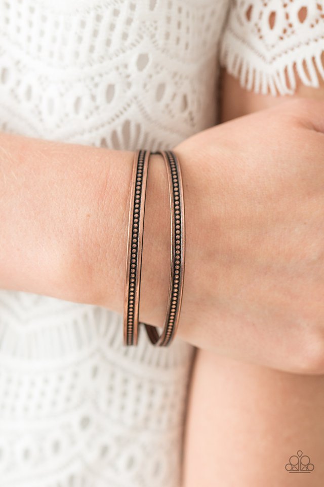 Paparazzi ♥ Make It Worth WILD - Copper ♥ Bracelet