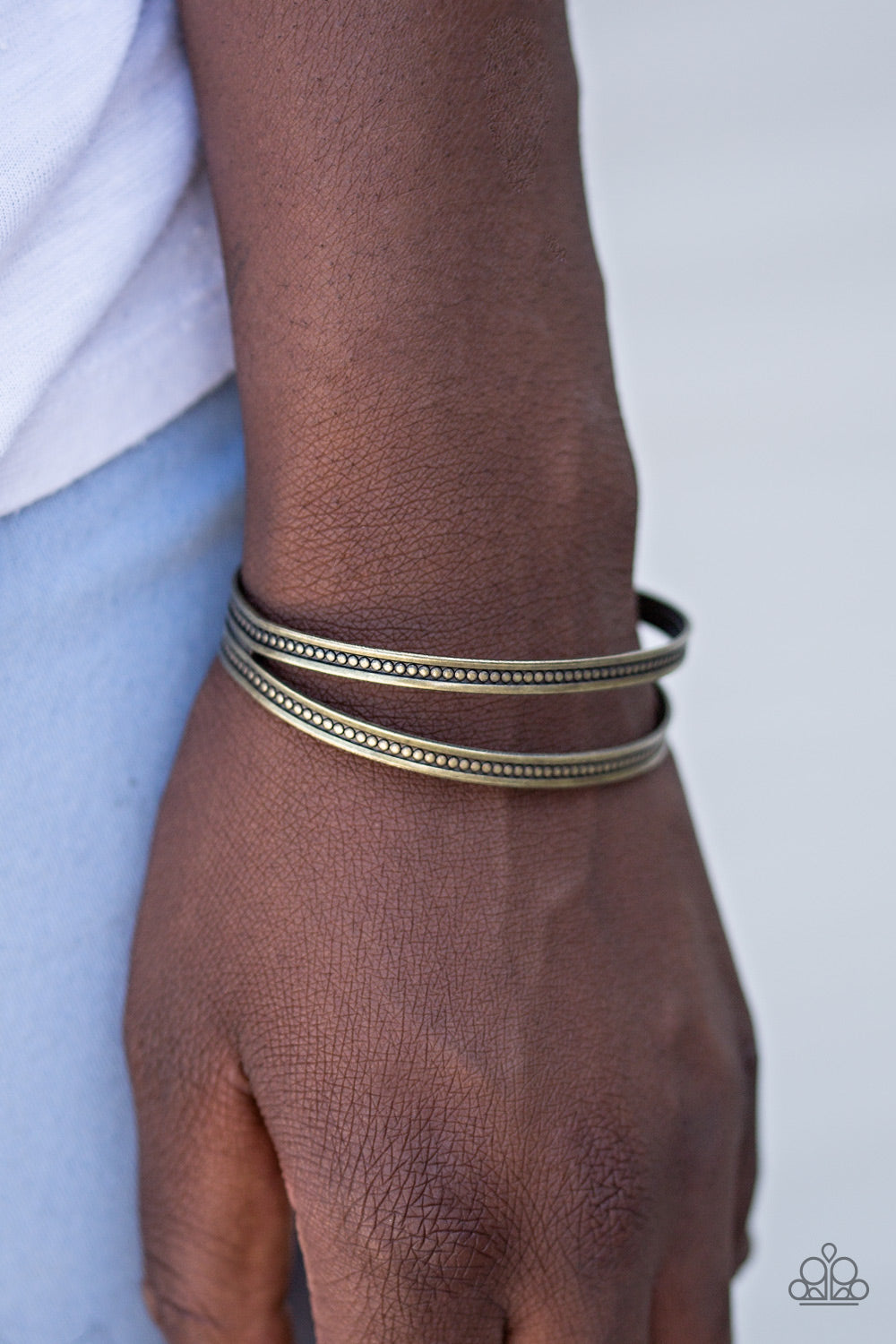 Paparazzi ♥ Make It Worth WILD - Brass ♥  Bracelet