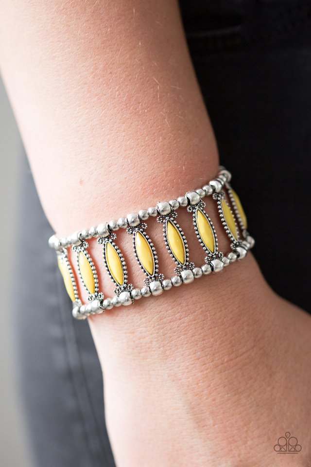 Paparazzi ♥ A Self-Made GLAM - Yellow ♥ Bracelet
