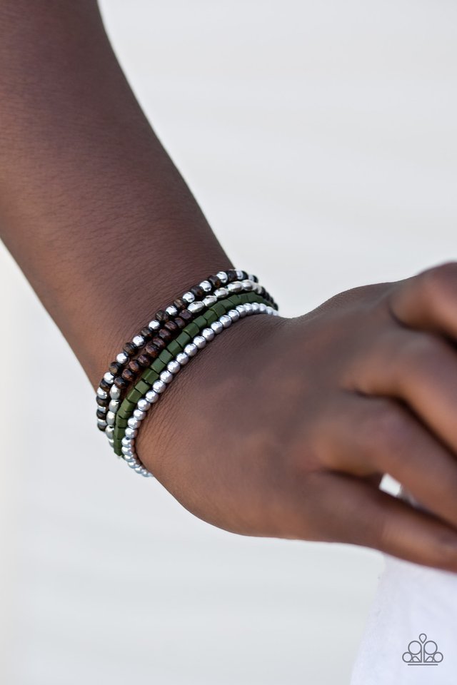 Paparazzi ♥ Land Cruiser - Green ♥ Bracelet