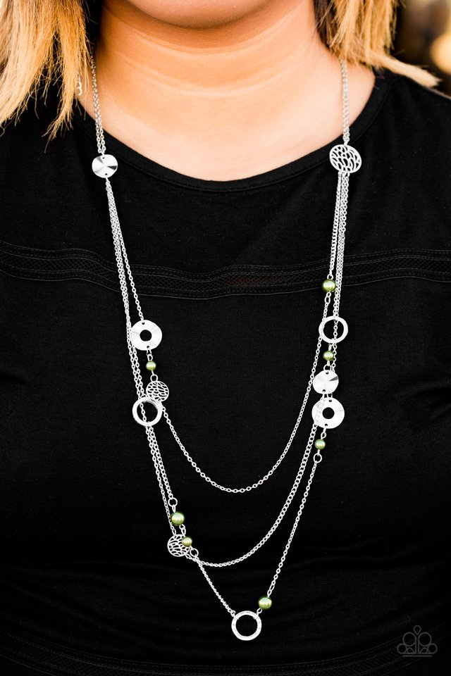 Paparazzi ♥ BRIGHT Here, BRIGHT Now - Green ♥ Necklace