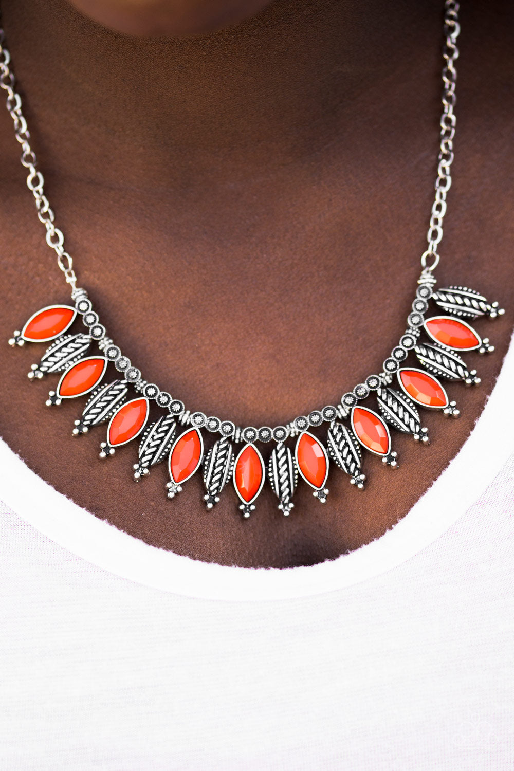 Paparazzi ♥ Jungle Jamboree - Orange ♥  Necklace