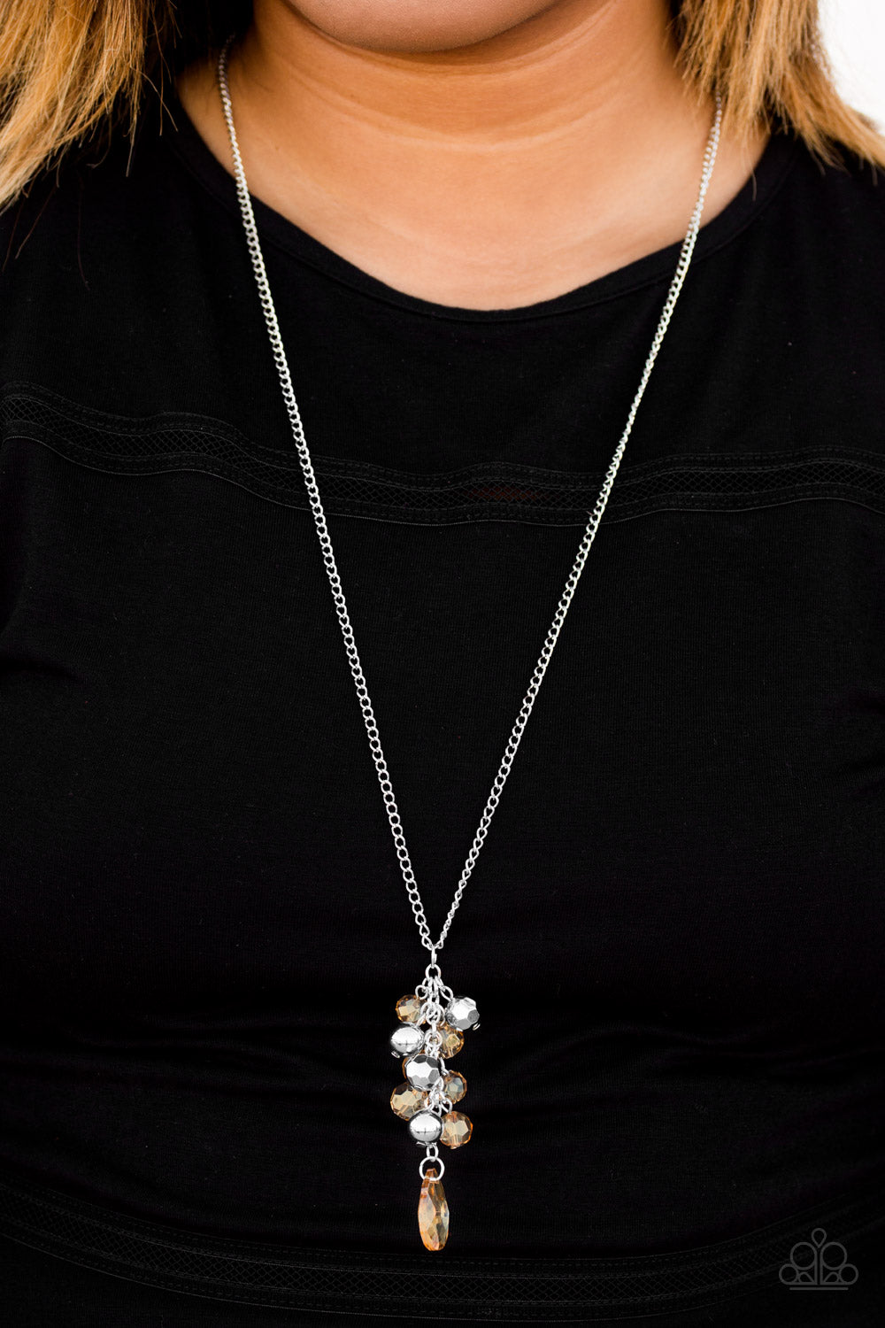 Paparazzi ♥ Somewhere Over the GLITTER Rainbow - Brown ♥  Necklace