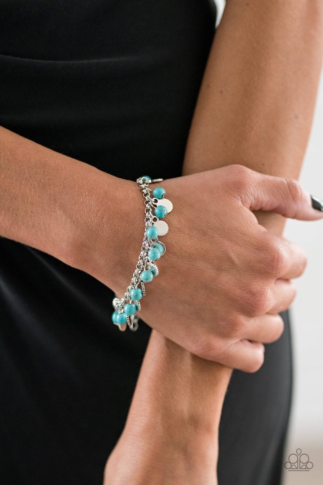 Paparazzi ♥ Triassic Tease - Blue ♥ Bracelet