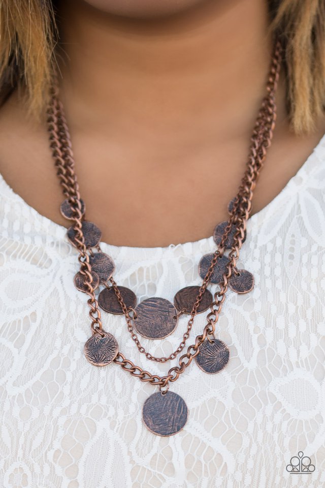 Paparazzi ♥ Lost Treasure - Copper ♥ Necklace