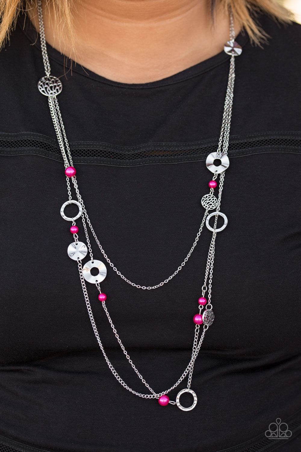 Paparazzi ♥ BRIGHT Here, BRIGHT Now - Pink ♥  Necklace