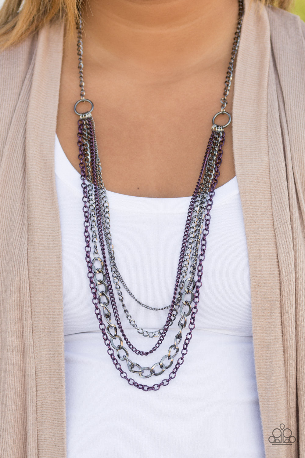 Paparazzi ♥ Moto Motivation - Purple ♥  Necklace