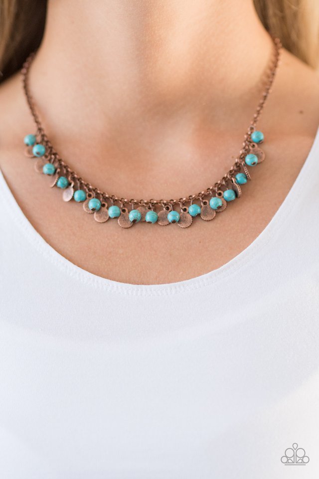 Paparazzi ♥ Prehistoric Prima Donna - Copper ♥ Necklace