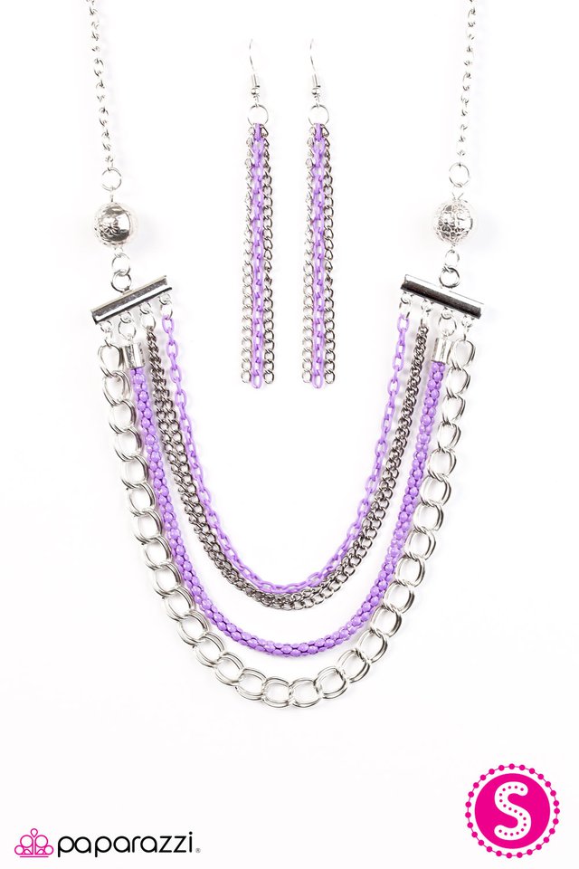 Paparazzi ♥ High-Intensity - Purple ♥ Necklace