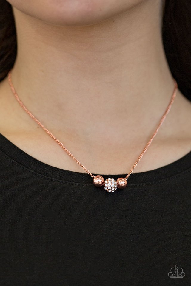 Paparazzi ♥ Glitter Gala - Copper ♥ Necklace