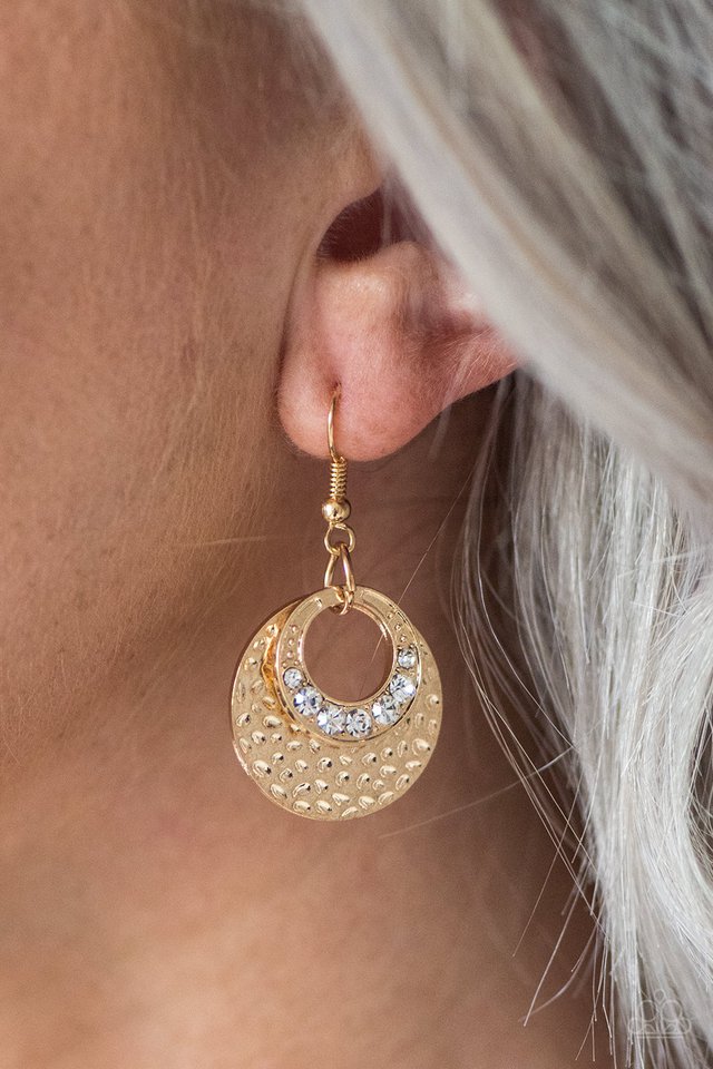 Paparazzi ♥ So GLAM You Made It! - Gold ♥ Earrings