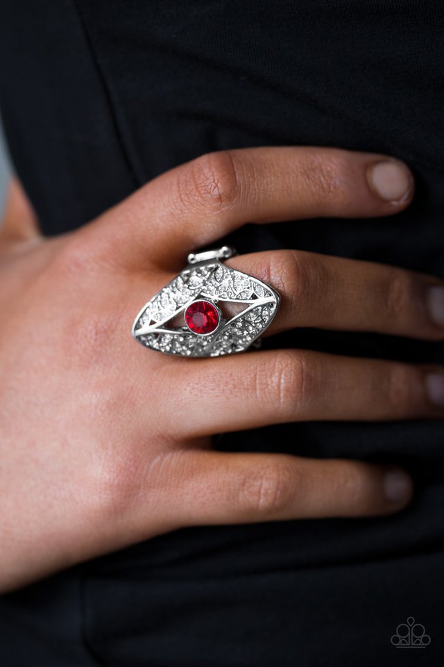 Paparazzi ♥ Glittering Gardens - Red ♥ Ring