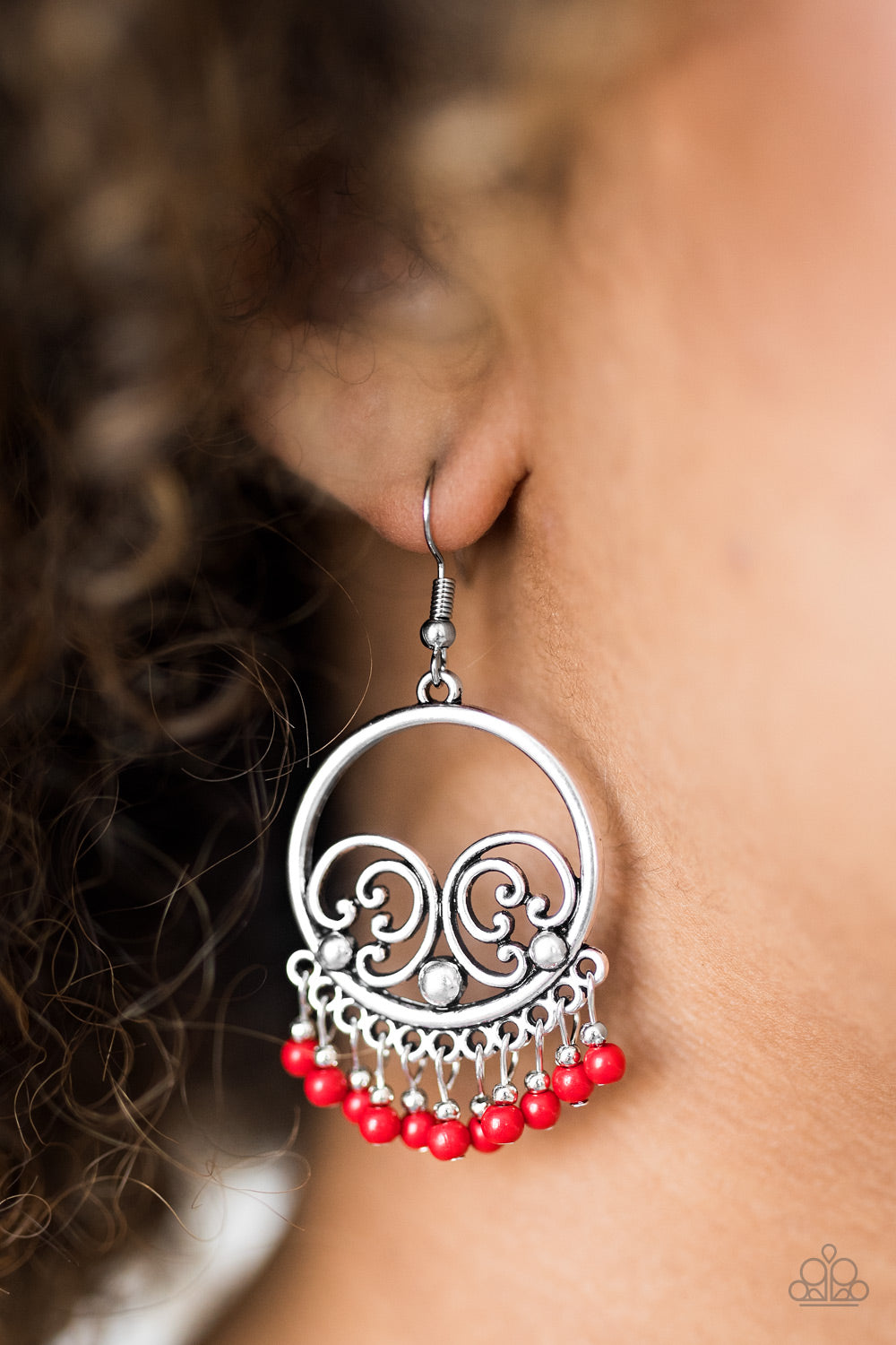 Paparazzi ♥ A Way Of WILDLIFE - Red ♥  Earrings