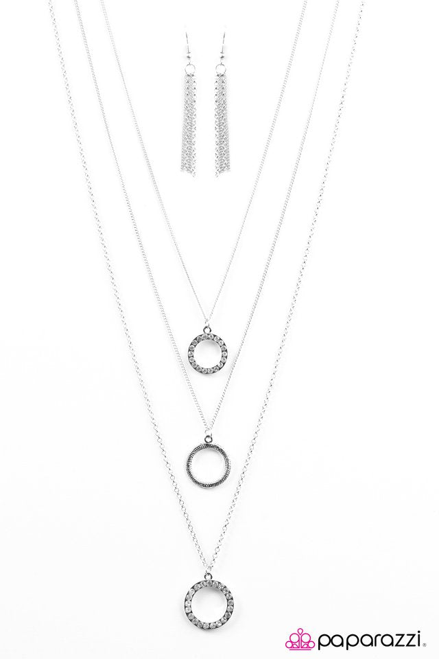 Paparazzi ♥ But First, Champagne - White ♥ Necklace