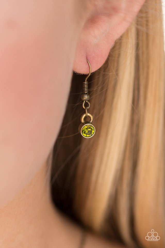 Paparazzi ♥ Give Me Some Glitter - Green ♥ Necklace