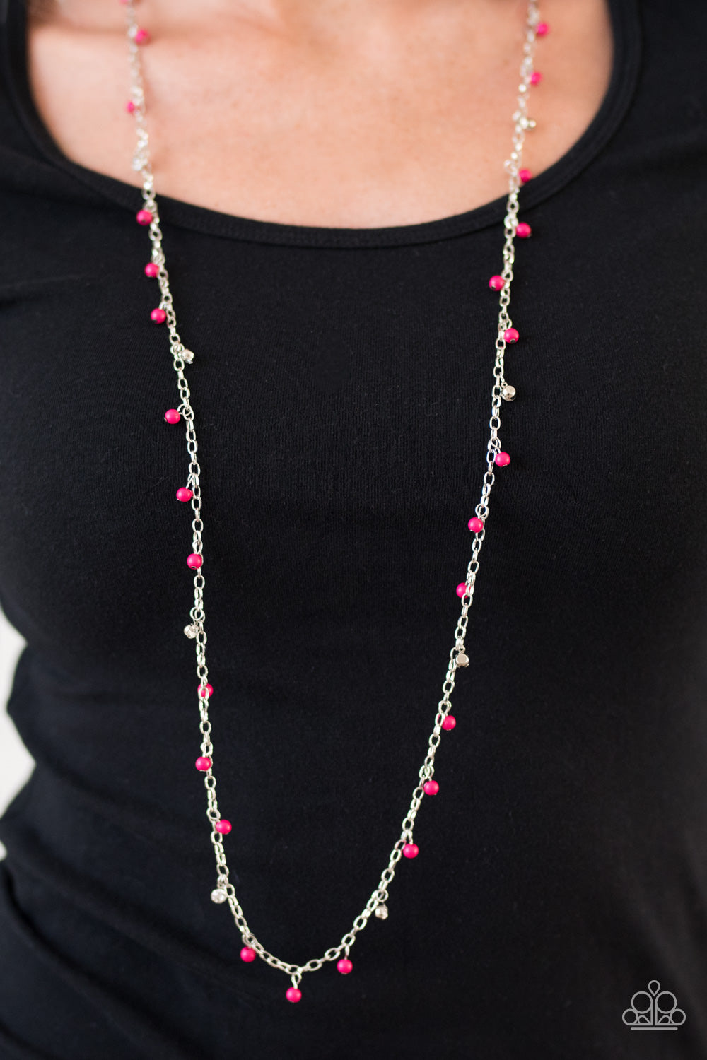 Paparazzi ♥ The Whole Shebang - Pink ♥  Necklace