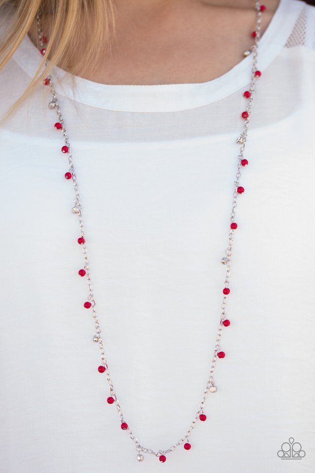 Paparazzi ♥ The Whole Shebang - Red ♥ Necklace
