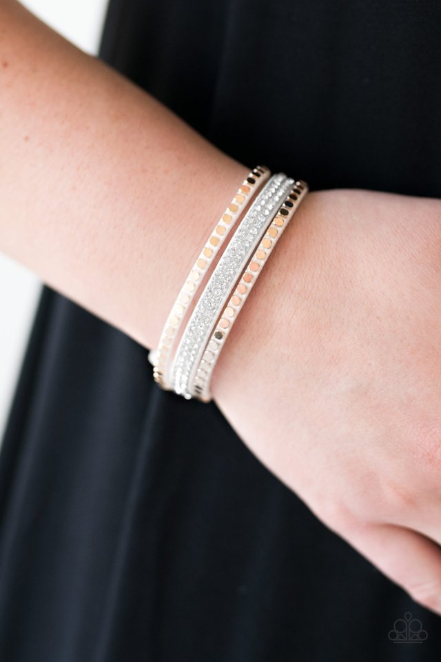 Paparazzi ♥ Bomb Squad - White ♥ Bracelet