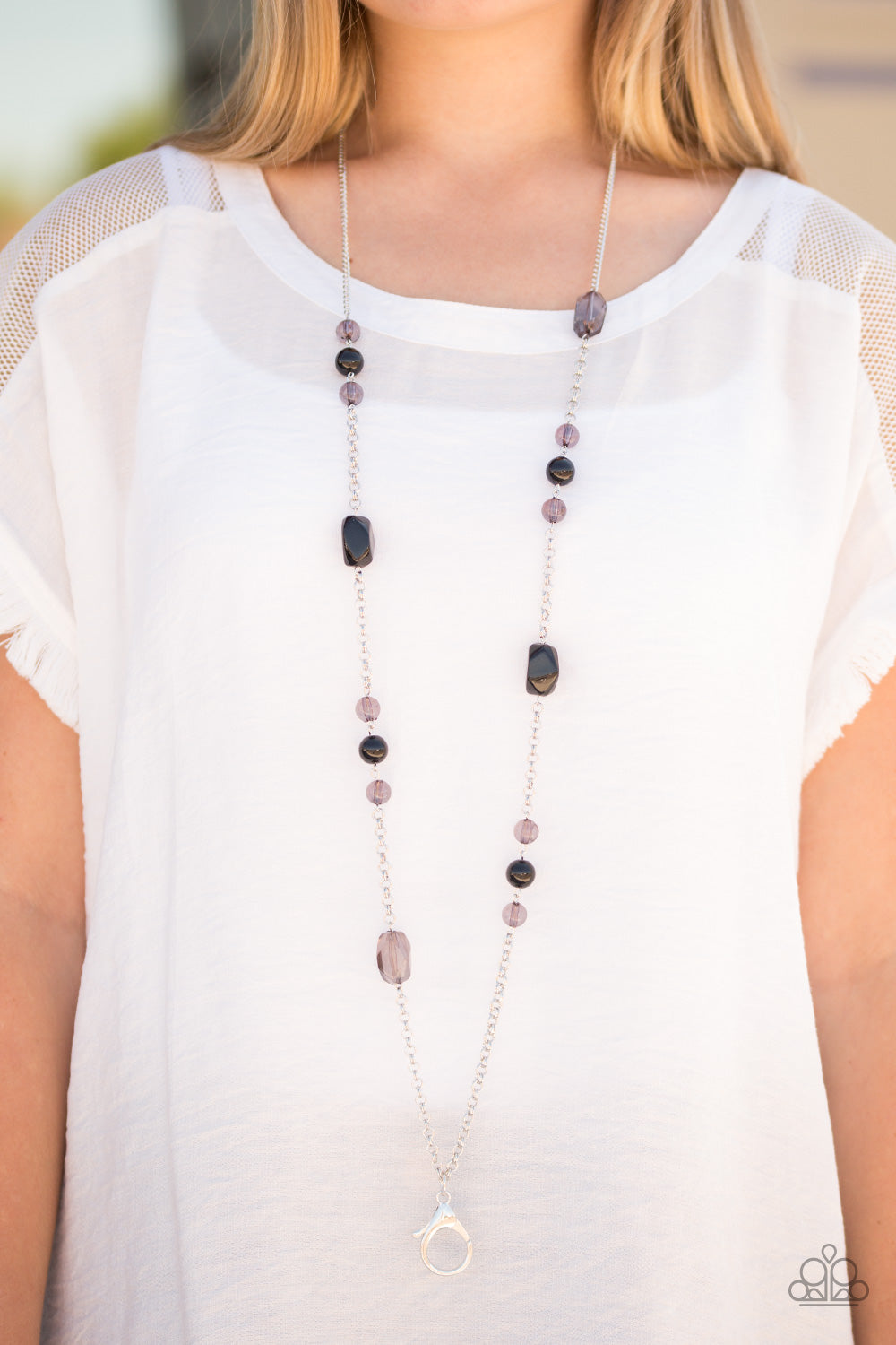 Paparazzi ♥ Already Famous - Black Lanyard ♥  Lanyard