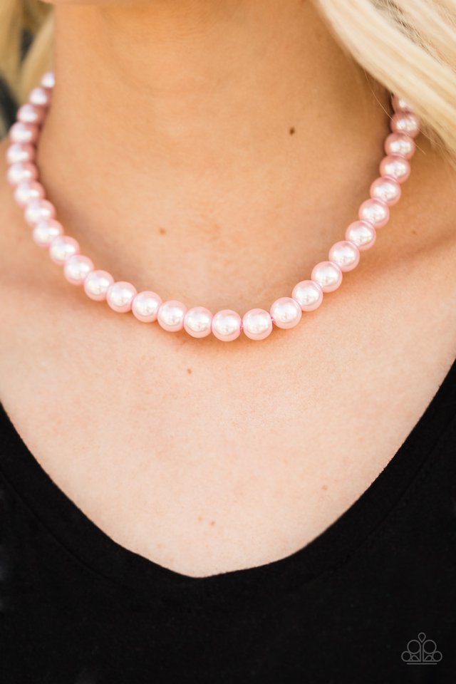 Paparazzi ♥ Not Your Mamas Pearls - Pink ♥ Necklace